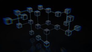 Illustration image of a 'Blockchain', for an article discussing blockchain technology.