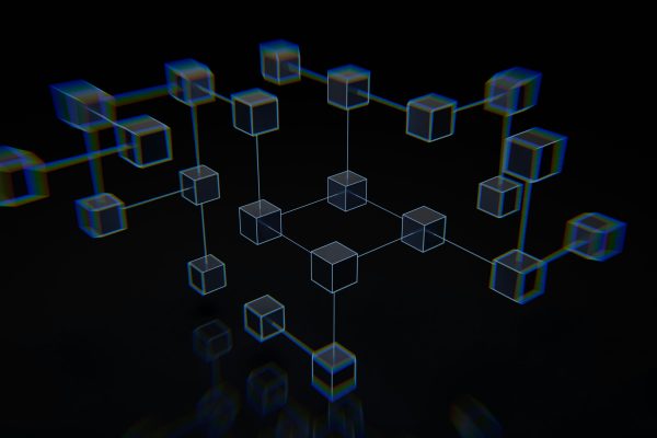Illustration image of a 'Blockchain', for an article discussing blockchain technology.