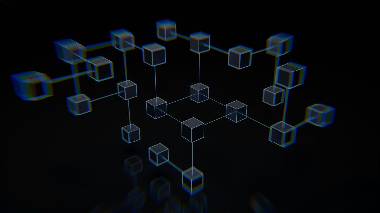 Illustration image of a 'Blockchain', for an article discussing blockchain technology.