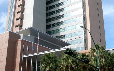 The Regional Justice Center in Las Vegas, where Duane Davis was convicted in the 1996 killing of Tupac Shakur. Photo: Coolcaesar / Wikimedia Commons, CC BY-SA 3.0.