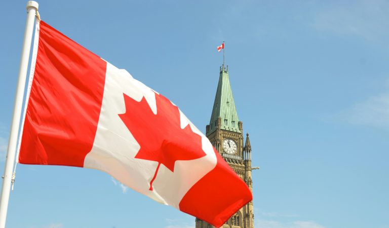 Image of a Canadian flag.